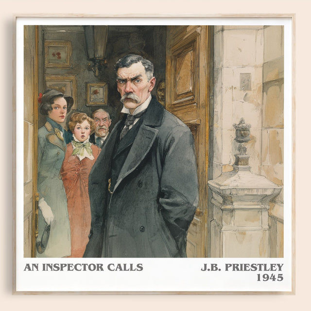 An Inspector Calls Literary Art Print by J. B. Priestley
