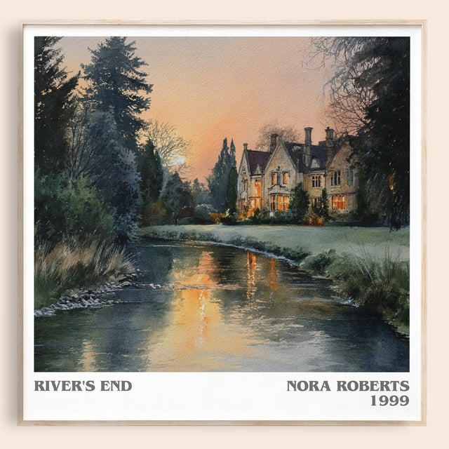 River's End Literary Art Print by Nora Roberts