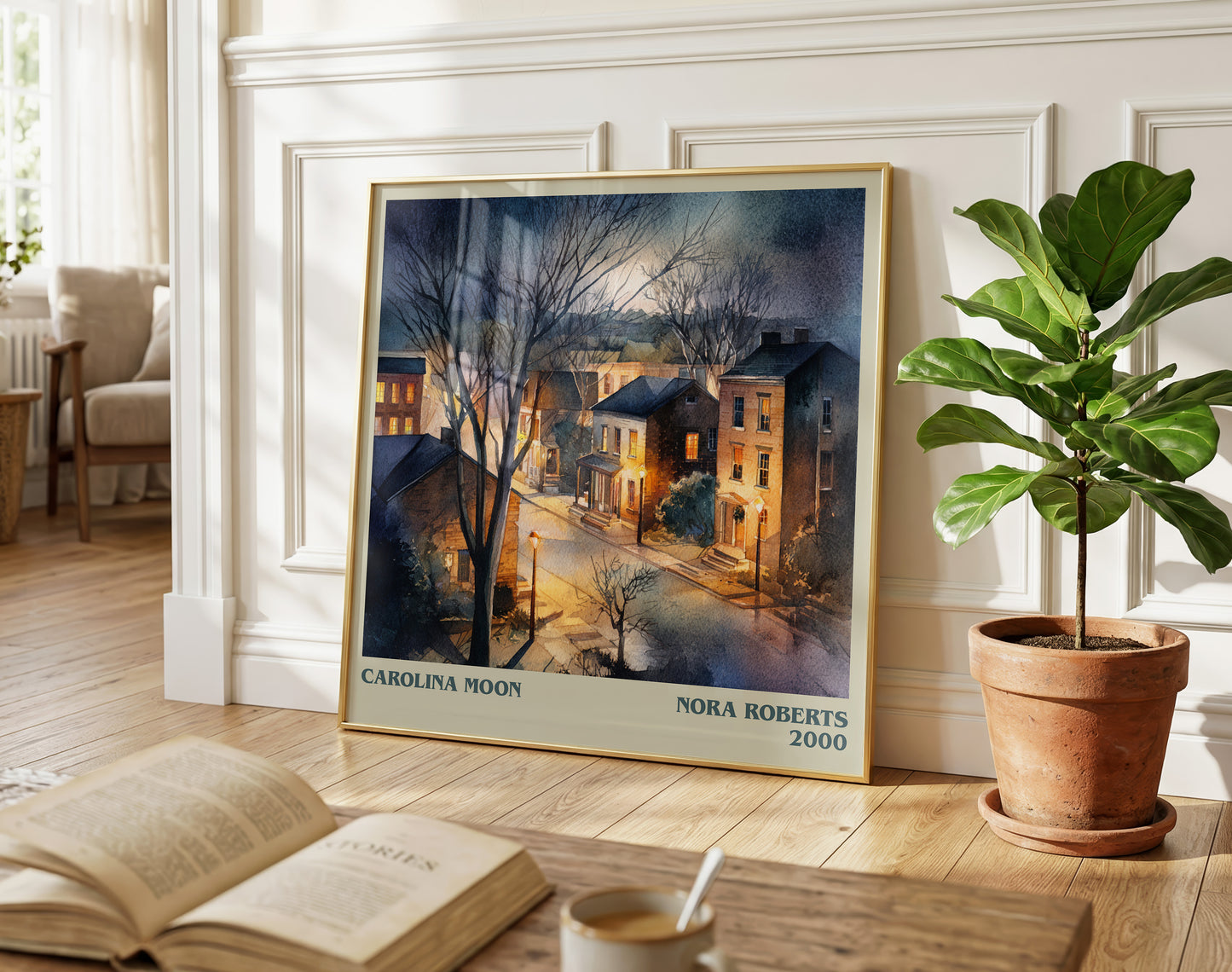 Carolina Moon literary poster paired in gallery wall – literary art prints