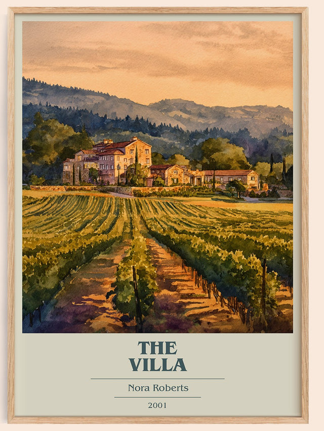 The Villa Book Cover Poster by Nora Roberts