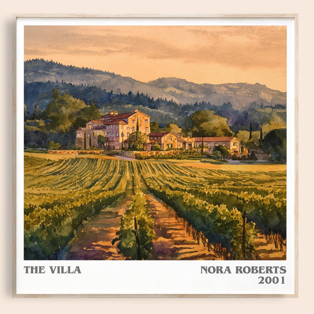 The Villa Literary Art Print by Nora Roberts