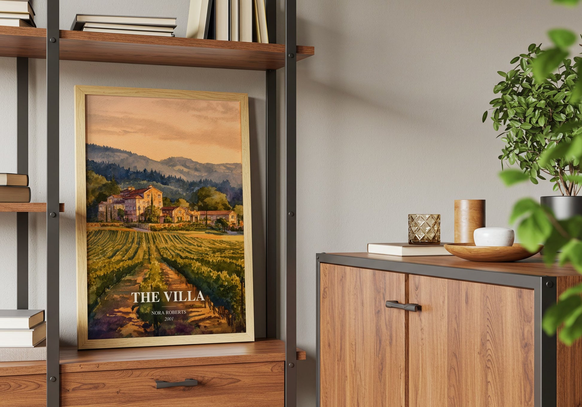 The Villa book watercolour illustration paper finish options – matte satin gloss