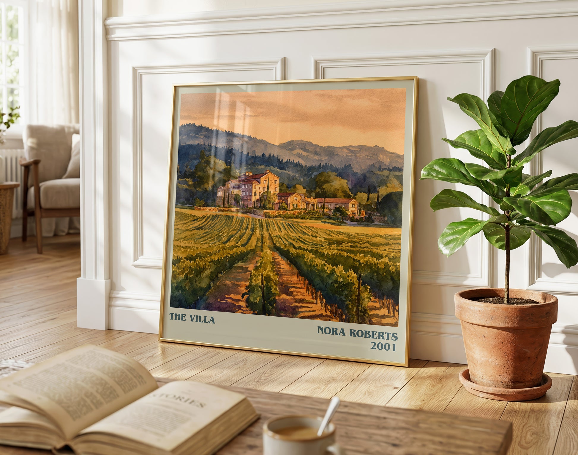 The Villa literary poster paired in gallery wall – literary art prints