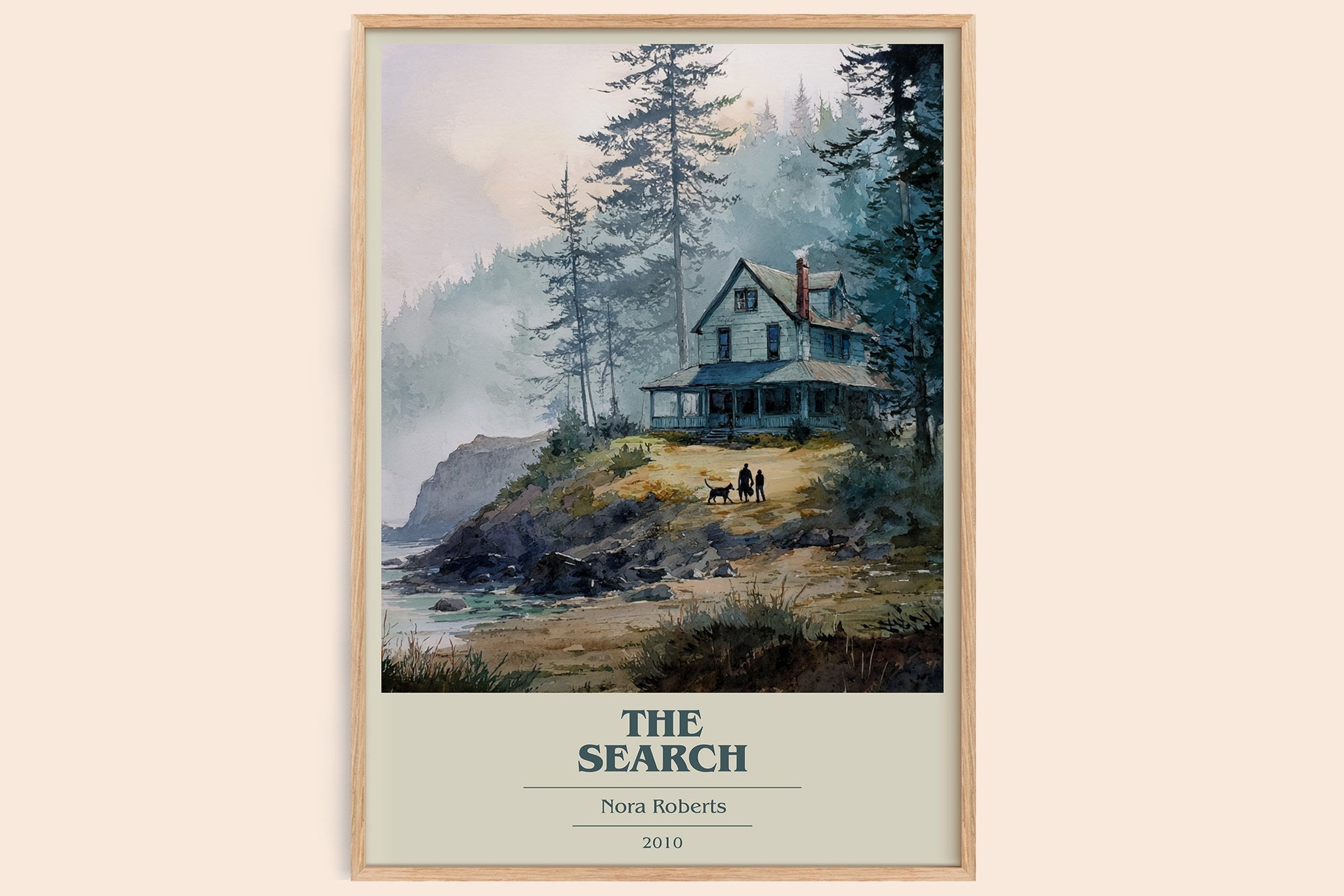 The Search Book Cover Poster by Nora Roberts