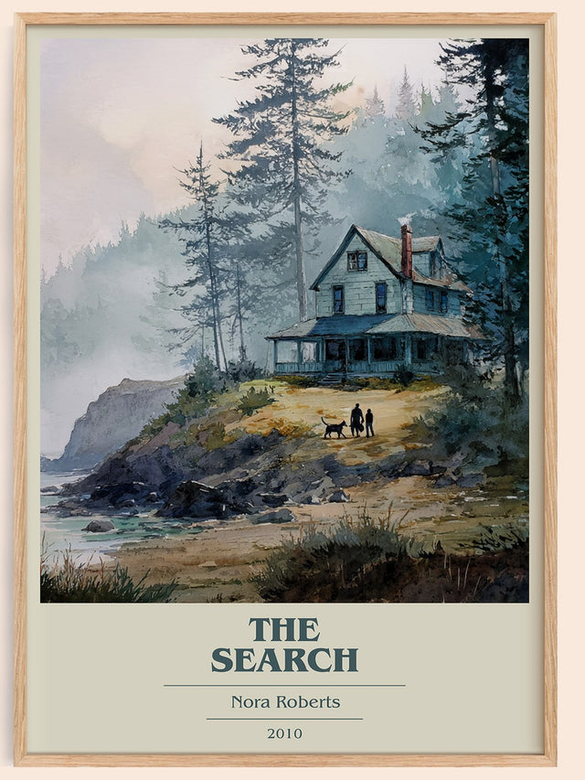 The Search Book Cover Poster by Nora Roberts