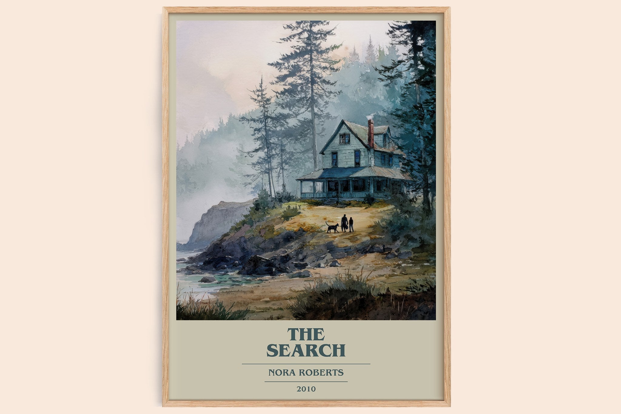 The Search Book Cover Poster by Nora Roberts
