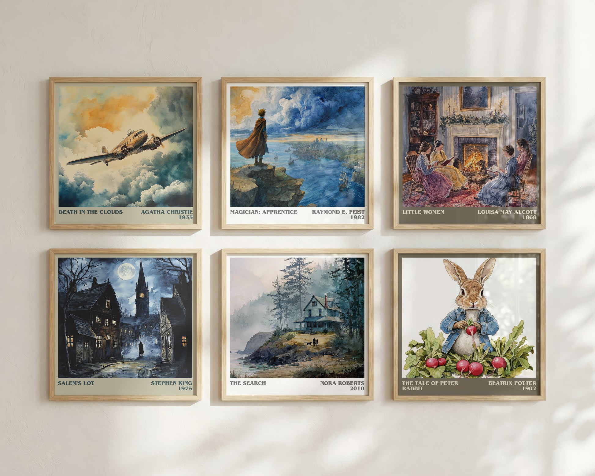 The Search literary book poster framed on wall – romance wall art