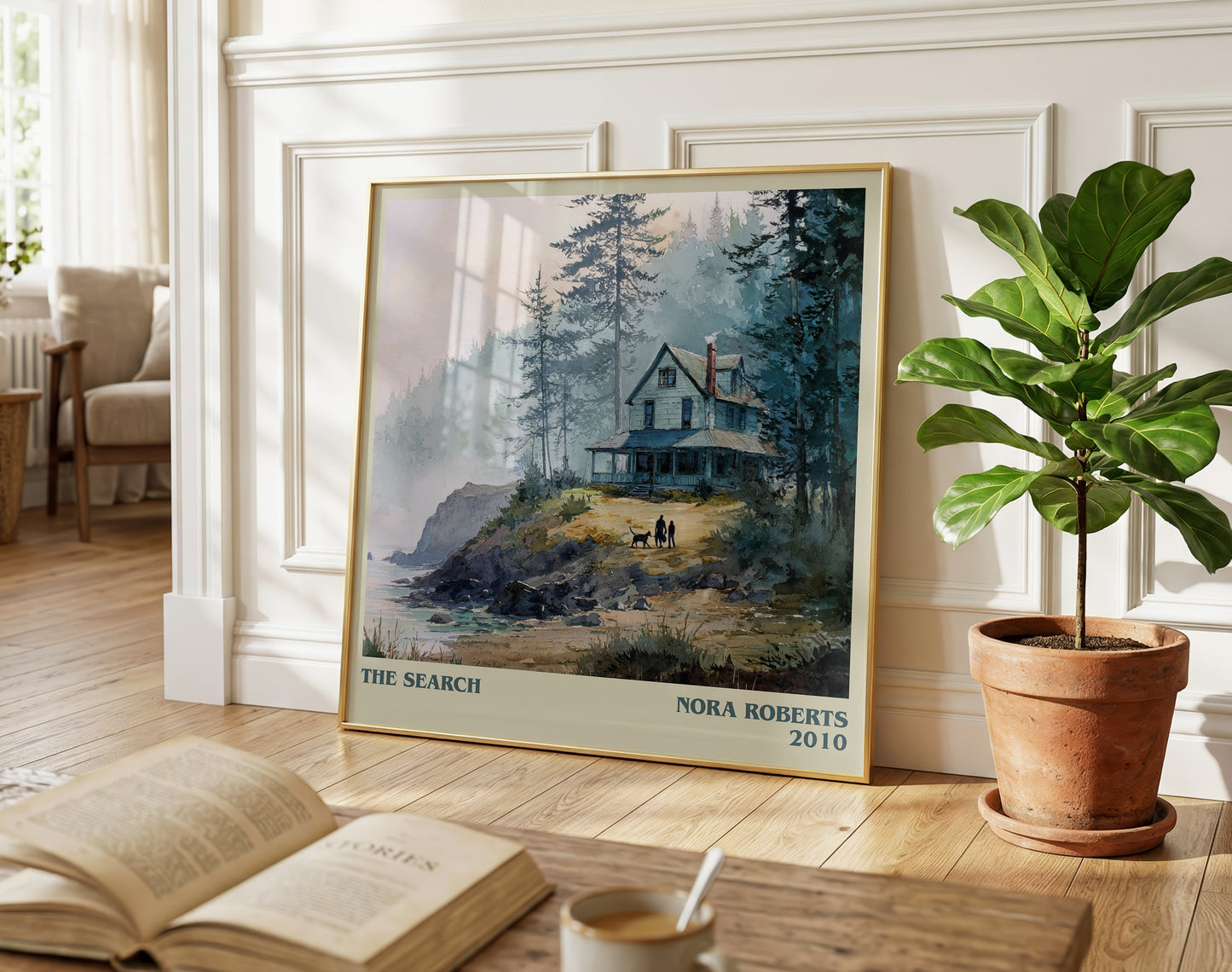 The Search literary poster paired in gallery wall – literary art prints