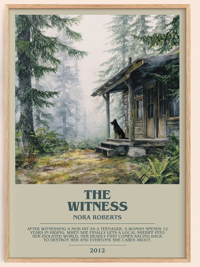The Witness Bookish Wall Art by Nora Roberts