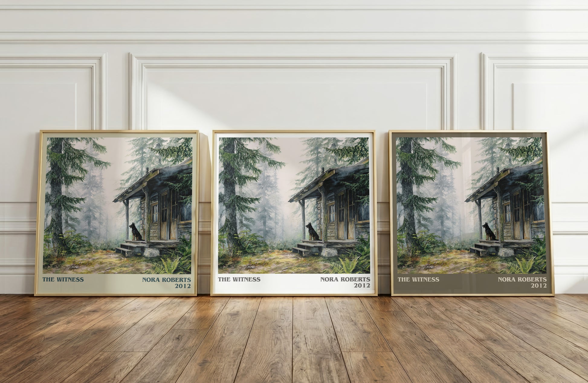 The Witness literary print framed by window – literary home decor
