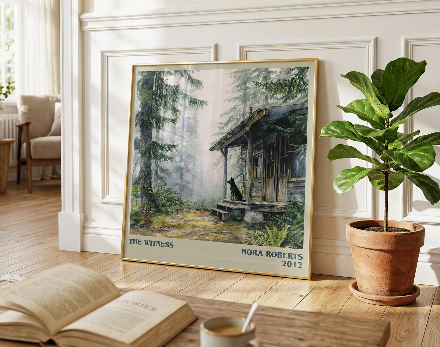 The Witness literary poster paired in gallery wall – literary art prints
