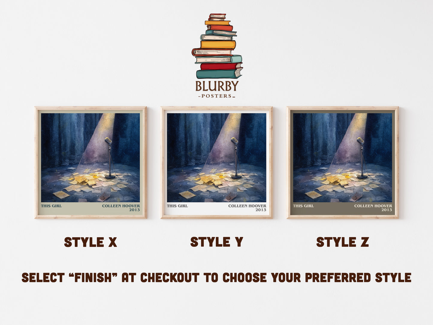 This Girl literary art print colour and style options – Colleen Hoover book art