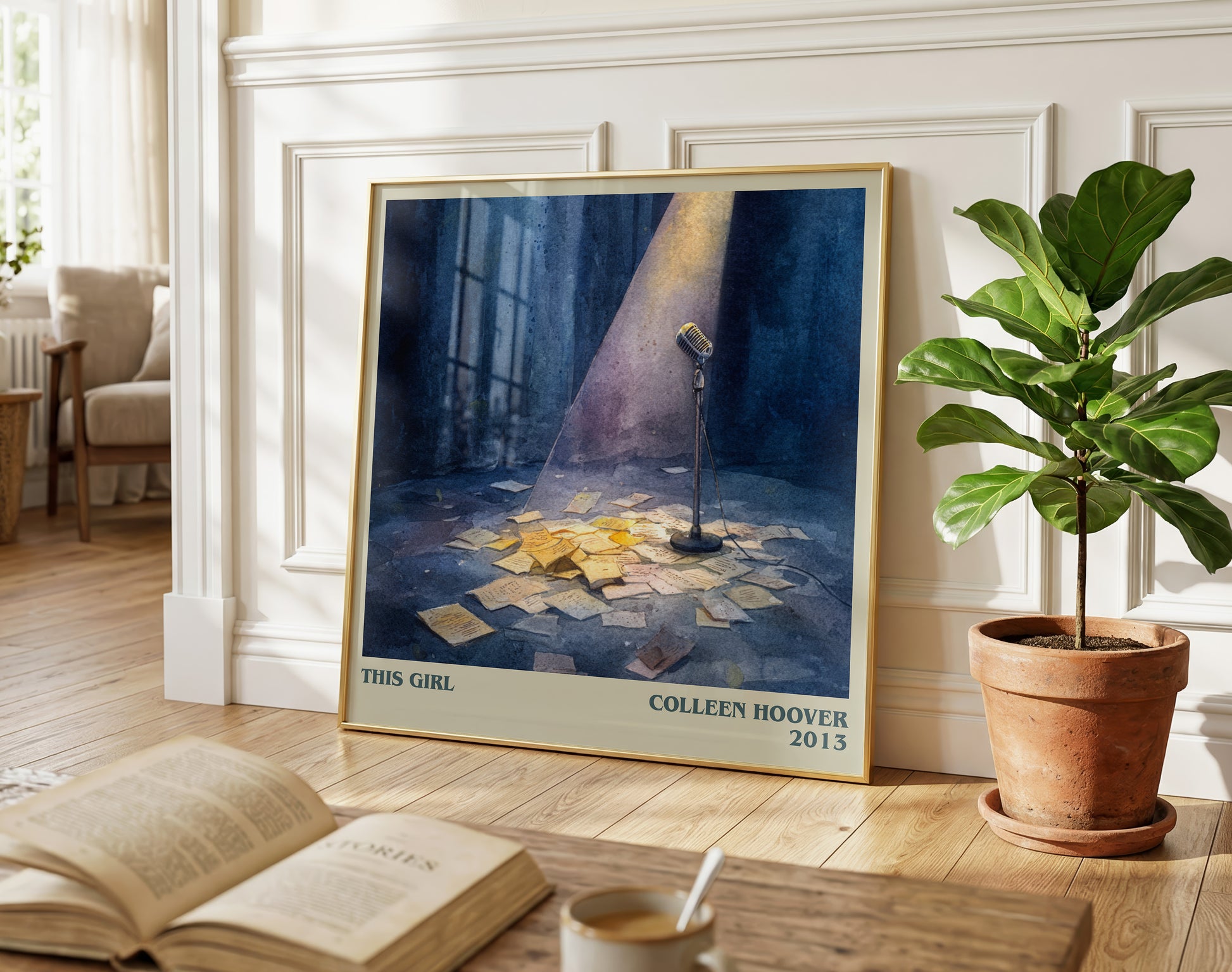 This Girl literary poster paired in gallery wall – literary art prints