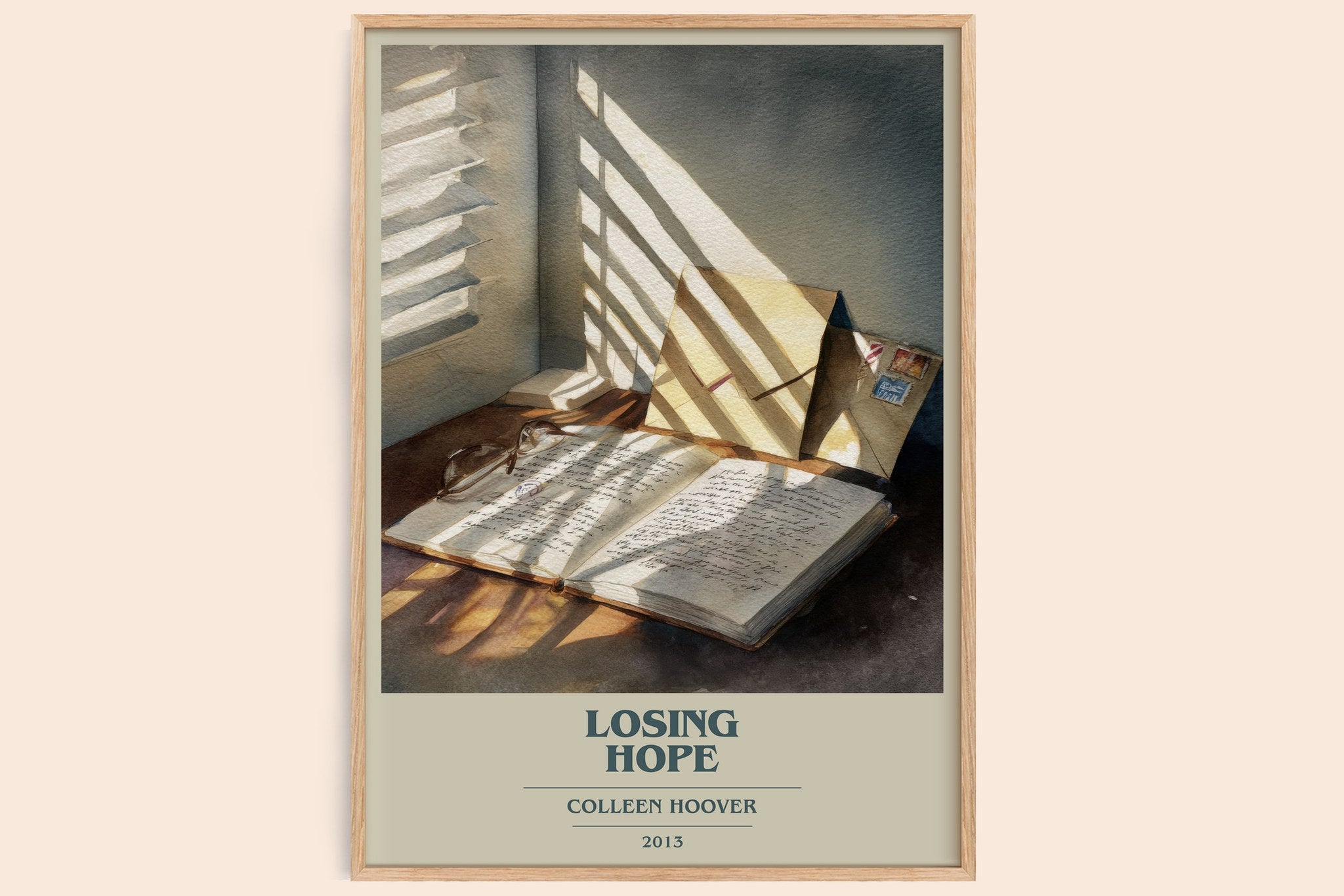Losing Hope Book Cover Poster by Colleen Hoover
