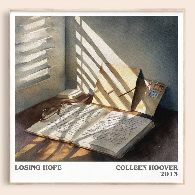 Losing Hope Literary Art Print by Colleen Hoover