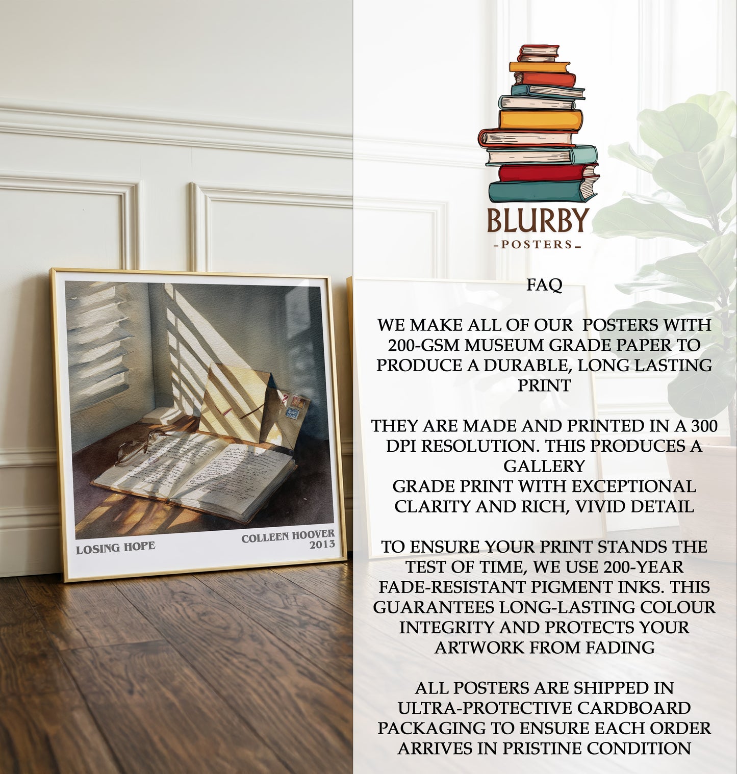 Losing Hope Literary Art Print by Colleen Hoover