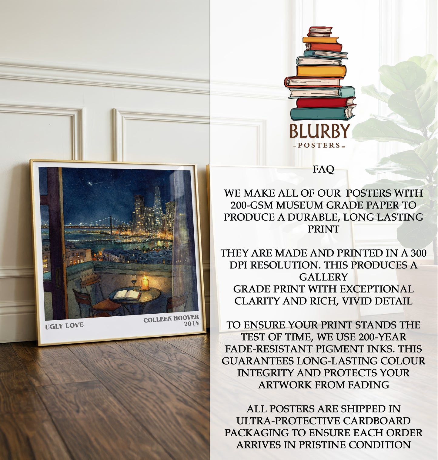 Ugly Love Literary Art Print by Colleen Hoover