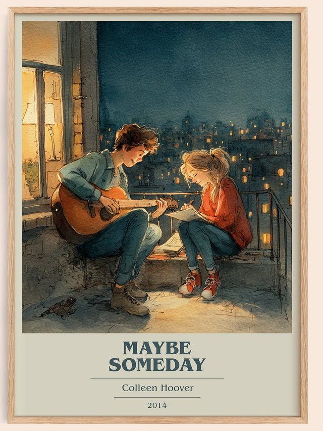 Maybe Someday Book Cover Poster by Colleen Hoover