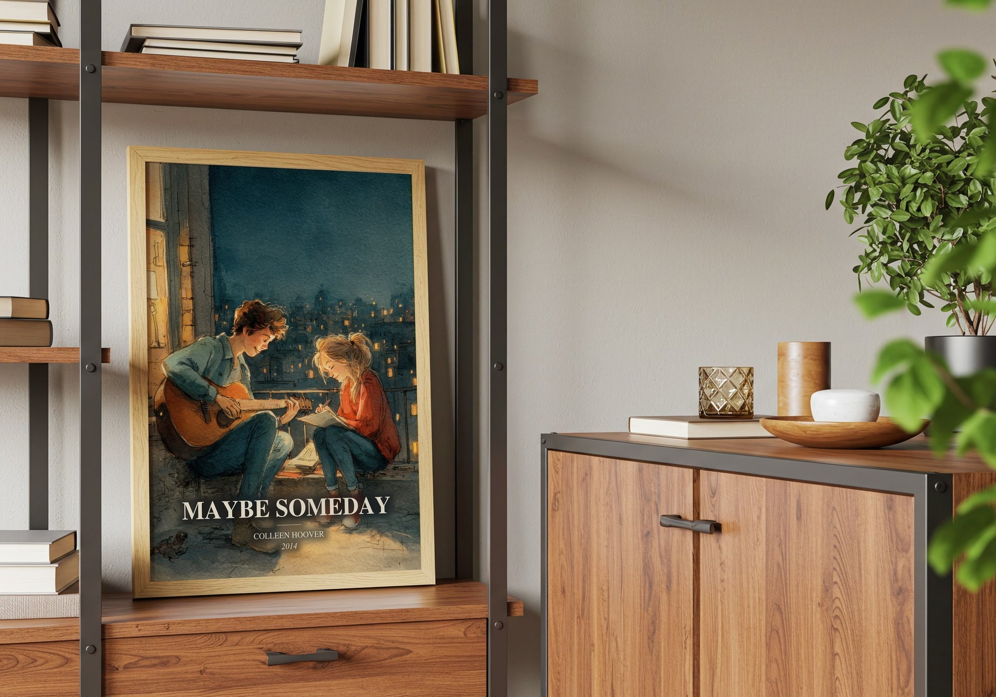 Maybe Someday book watercolour illustration paper finish options – matte satin gloss