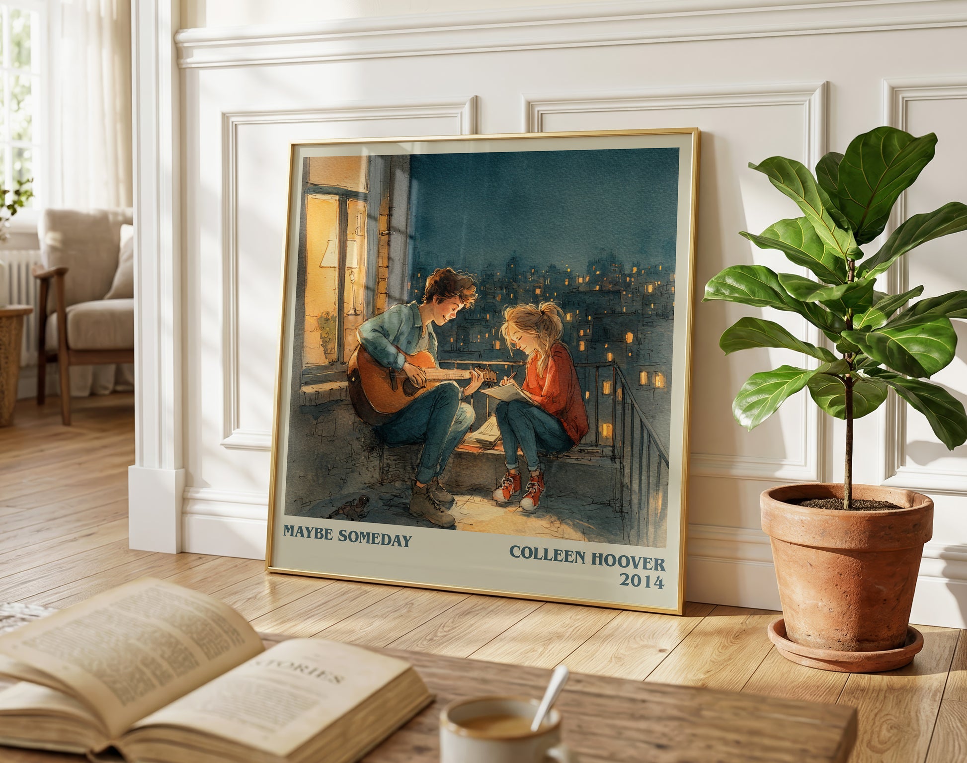 Maybe Someday literary poster paired in gallery wall – literary art prints