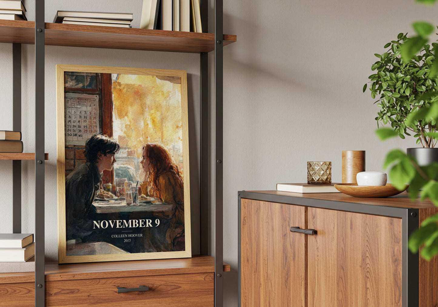 November 9 book watercolour illustration paper finish options – matte satin gloss