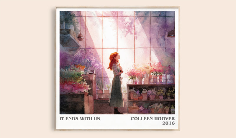 It Ends with Us Literary Art Print by Colleen Hoover (Square style)