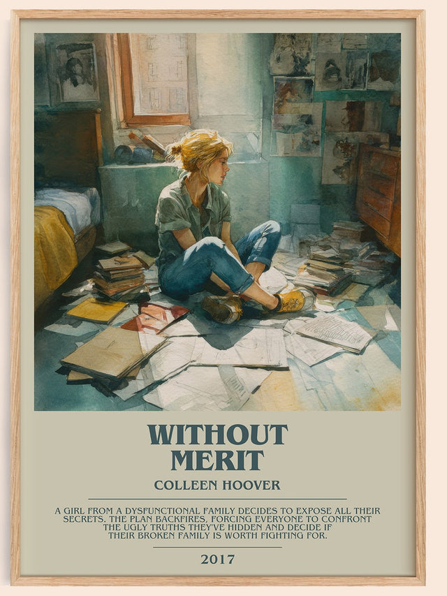 Without Merit Bookish Wall Art by Colleen Hoover