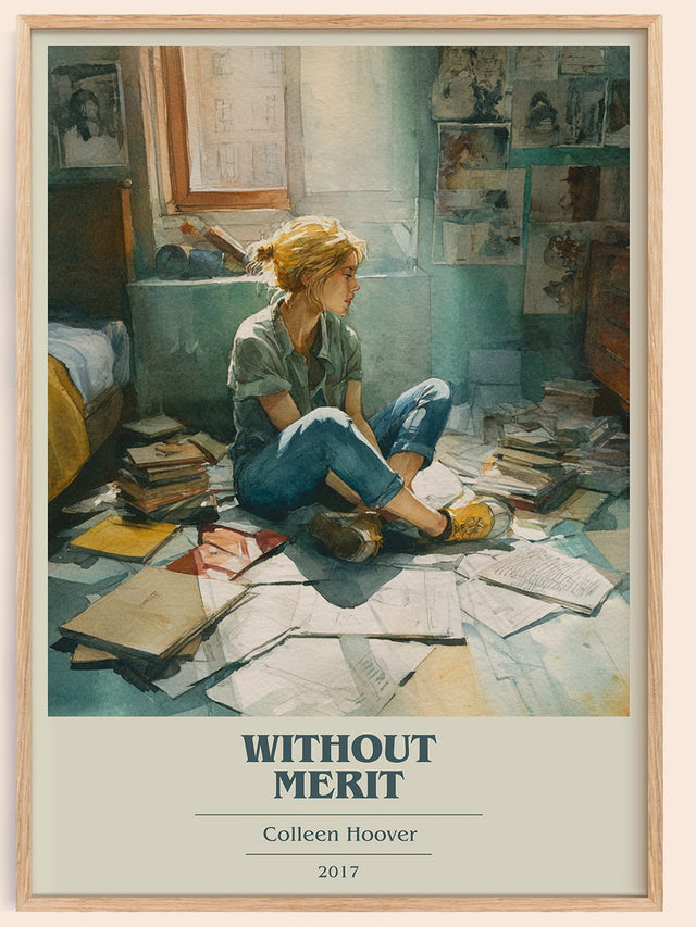 Without Merit Book Cover Poster by Colleen Hoover