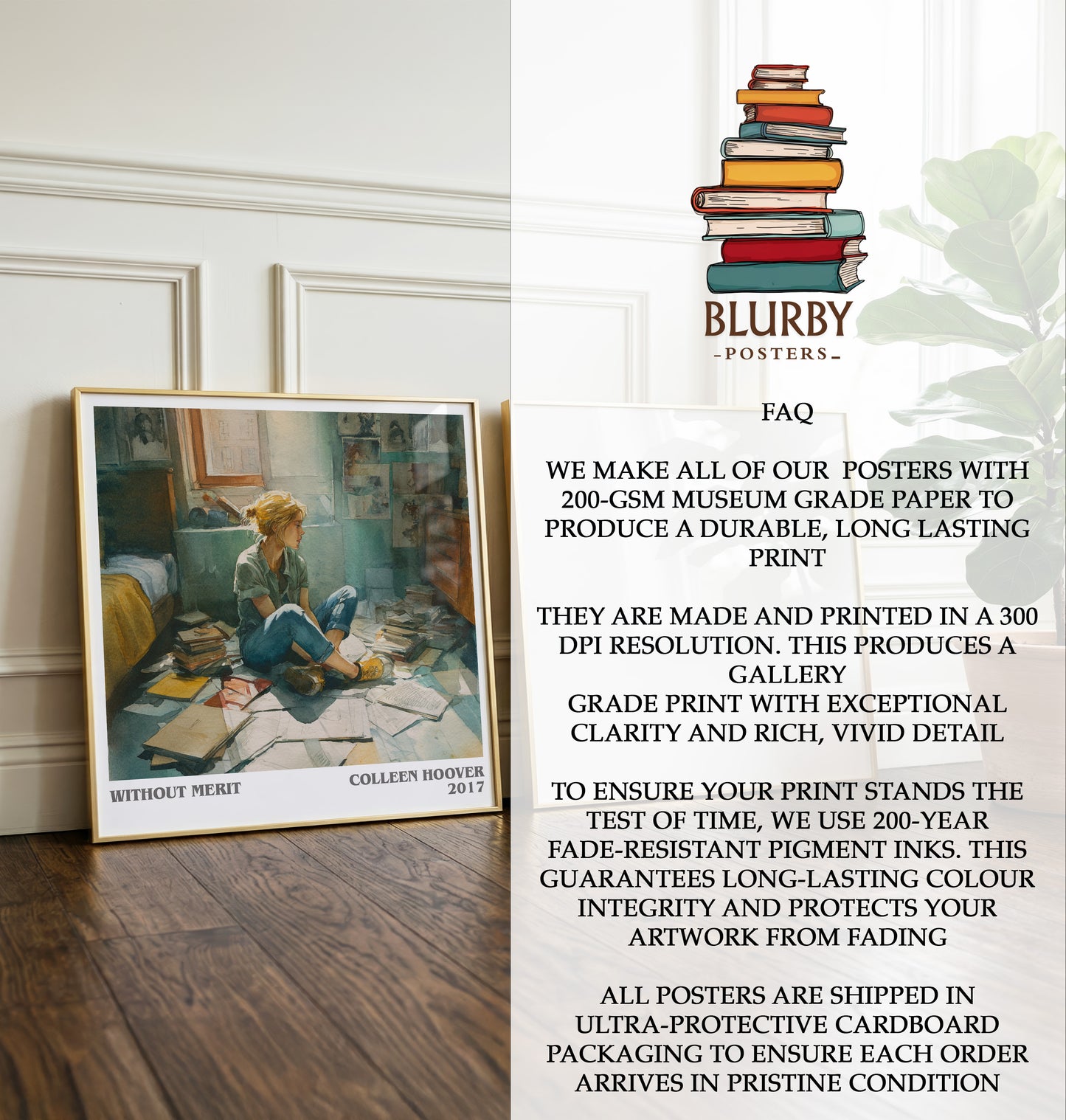 Without Merit Literary Art Print by Colleen Hoover