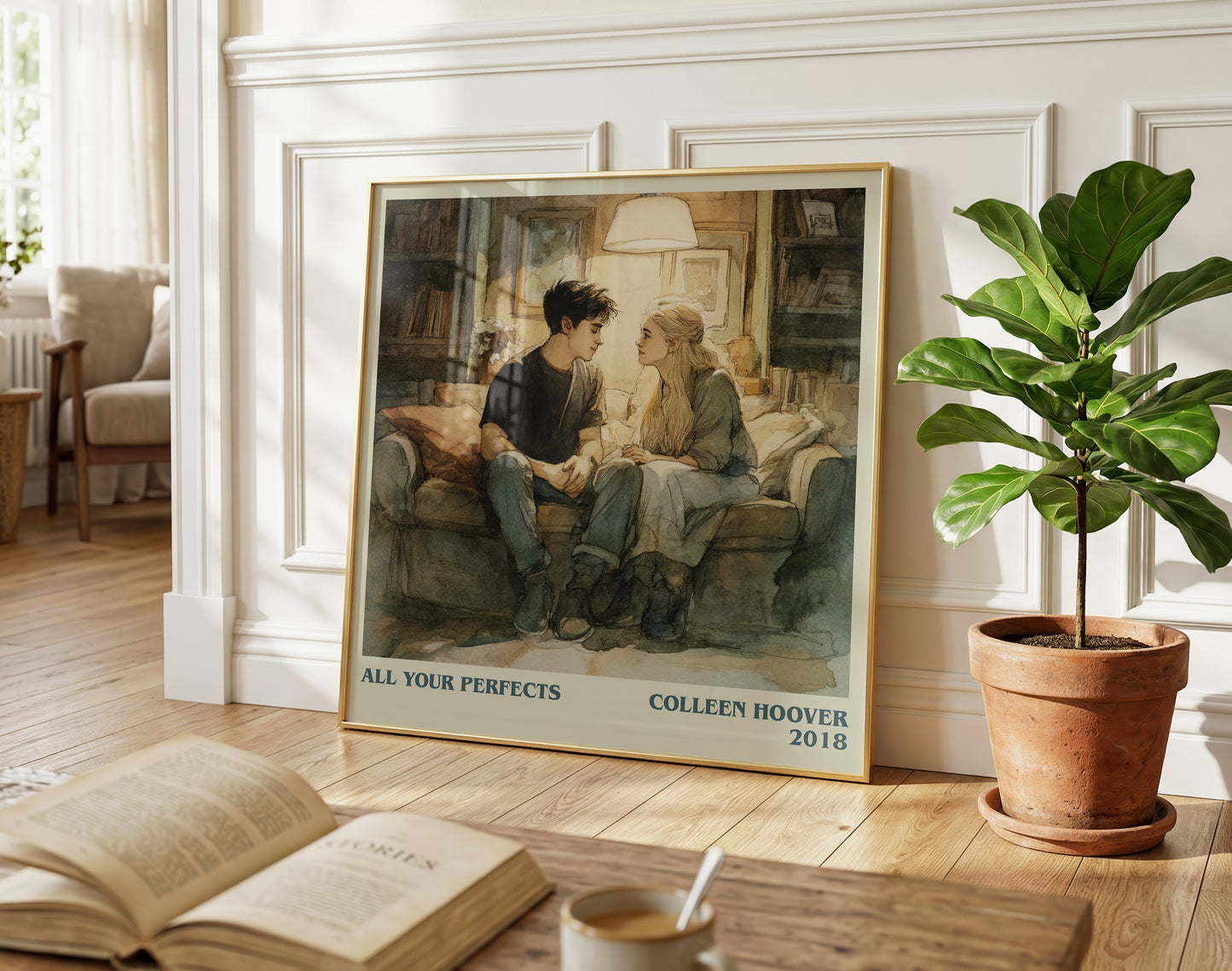 All Your Perfects literary poster paired in gallery wall – literary art prints
