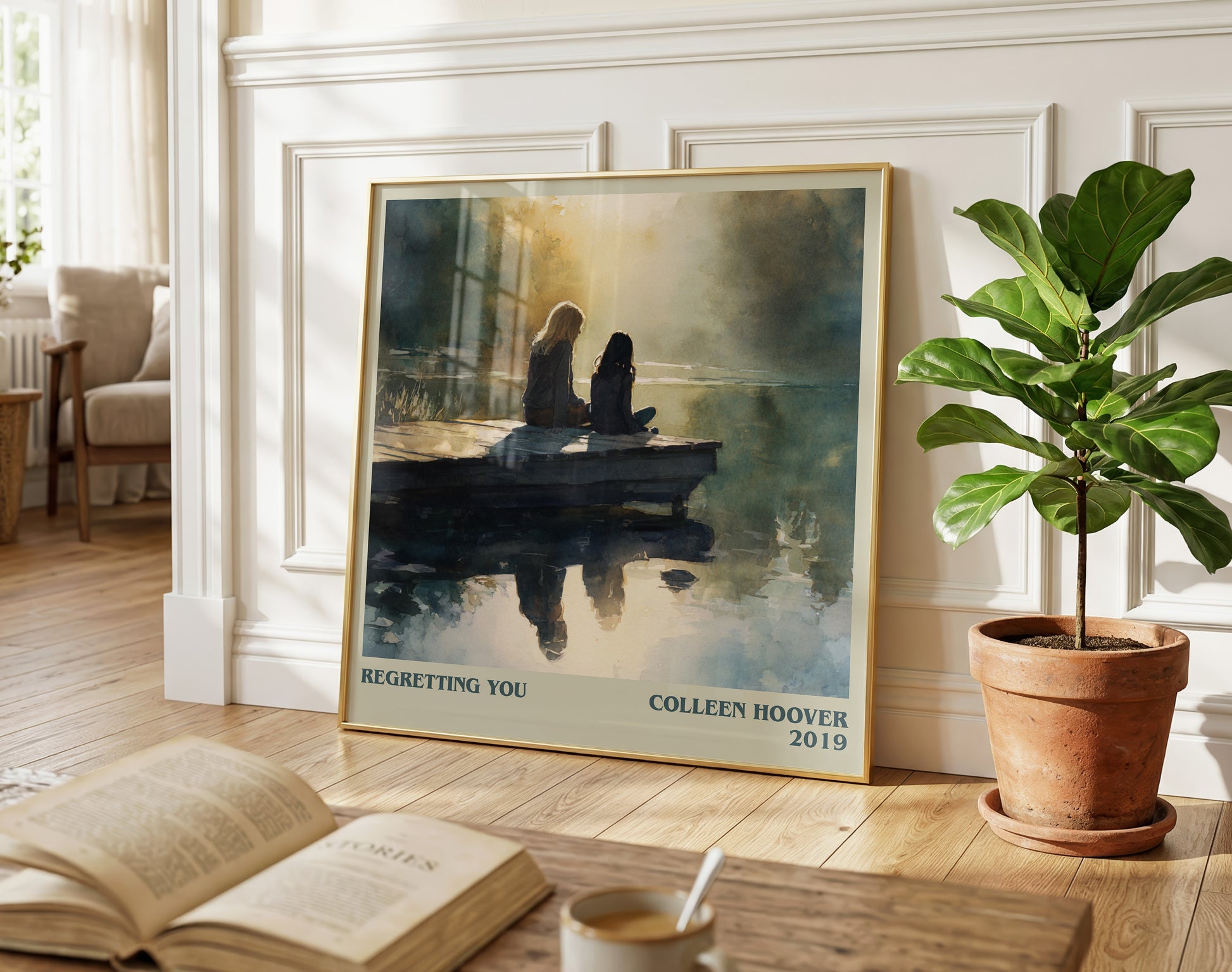 Regretting You literary poster paired in gallery wall – literary art prints