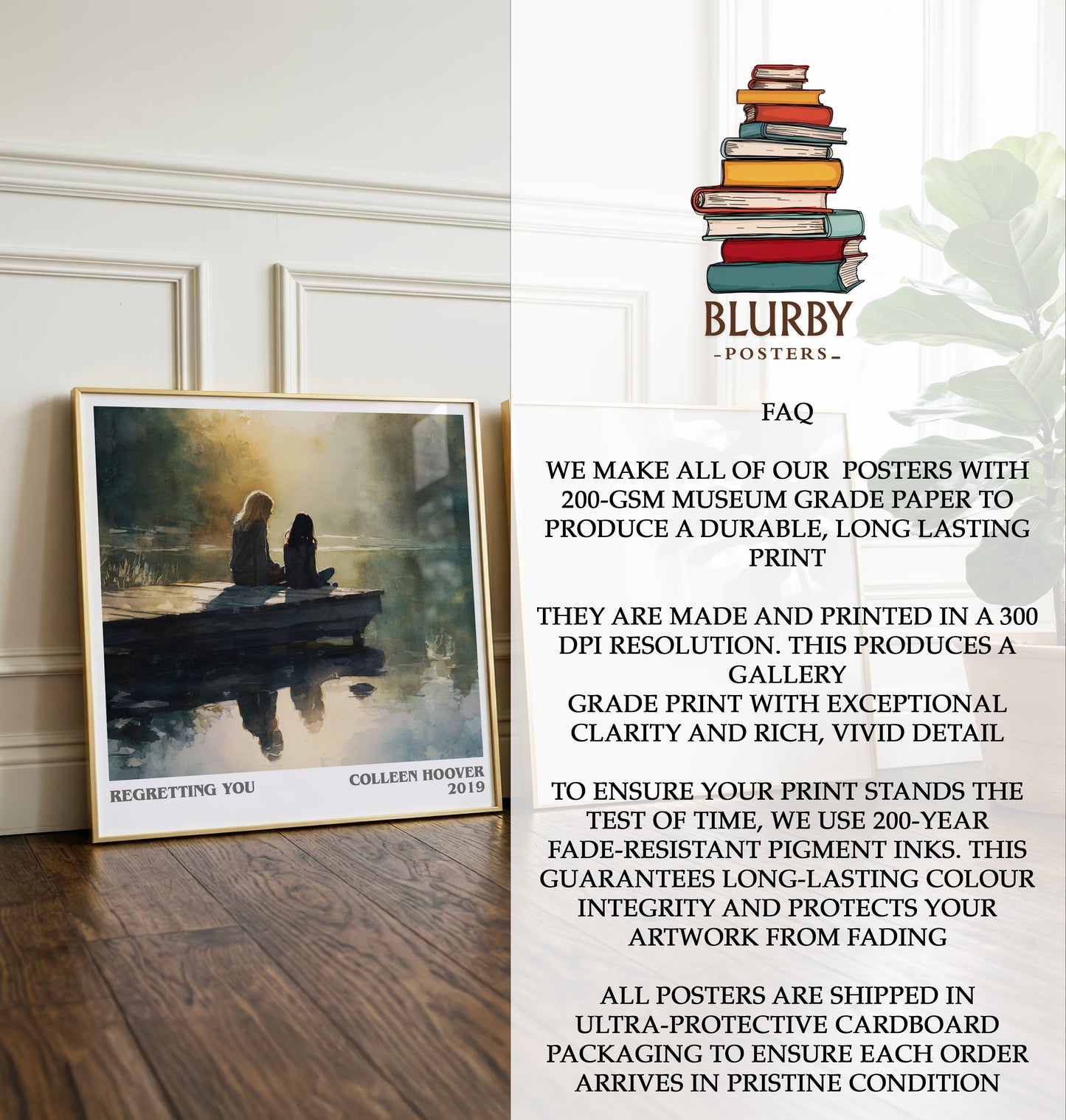 Regretting You Literary Art Print by Colleen Hoover