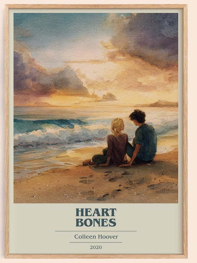 Heart Bones Book Cover Poster by Colleen Hoover