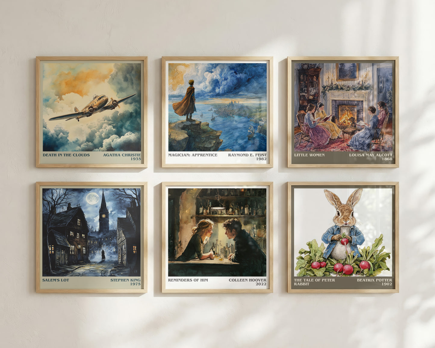 Reminders of Him literary book poster framed on wall – romance wall art