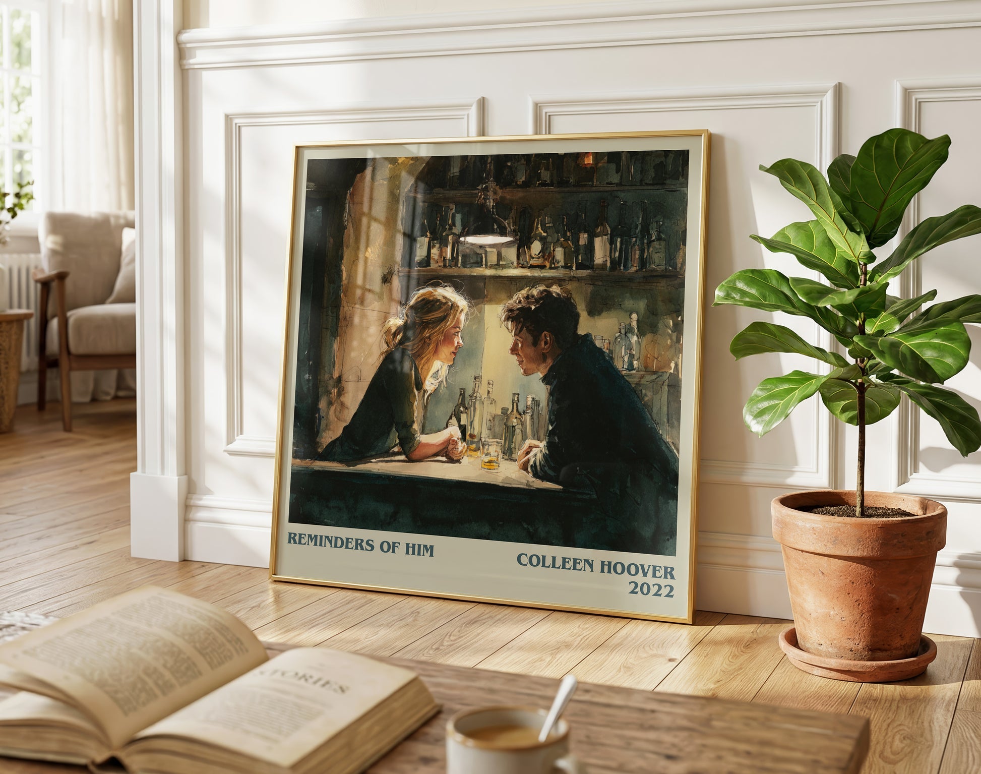 Reminders of Him literary poster paired in gallery wall – literary art prints