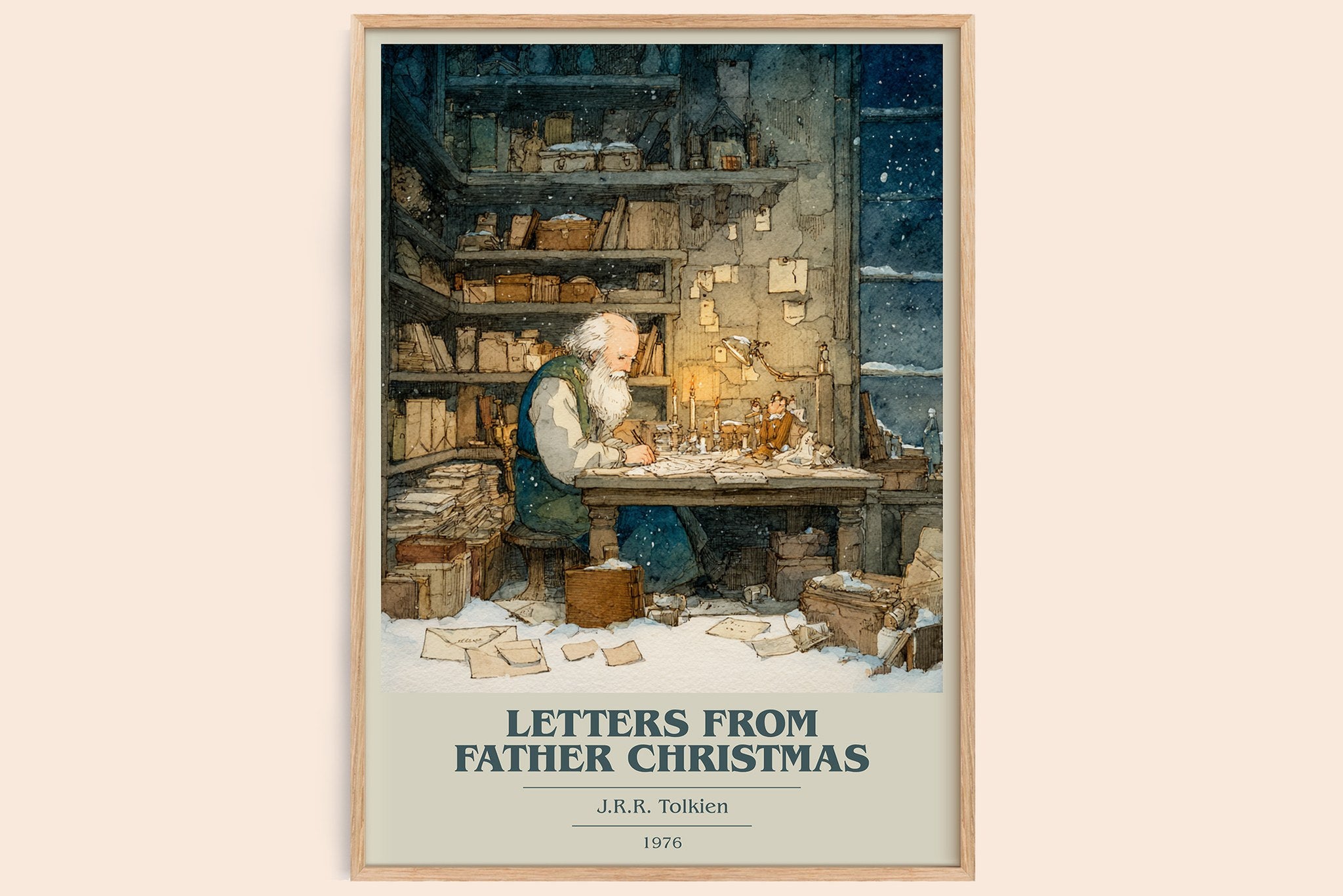 Letters from Father Christmas Book Cover Poster by J. R. R. Tolkien