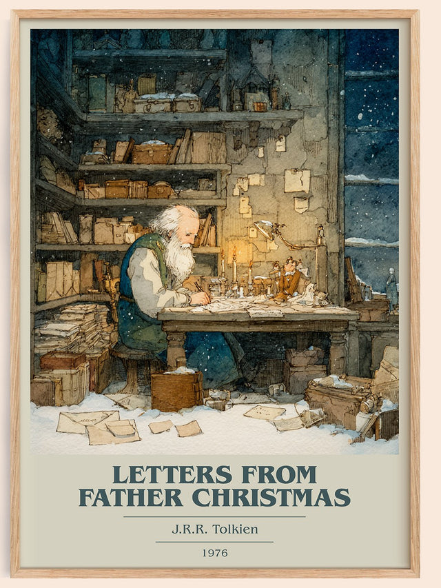 Letters from Father Christmas Book Cover Poster by J. R. R. Tolkien