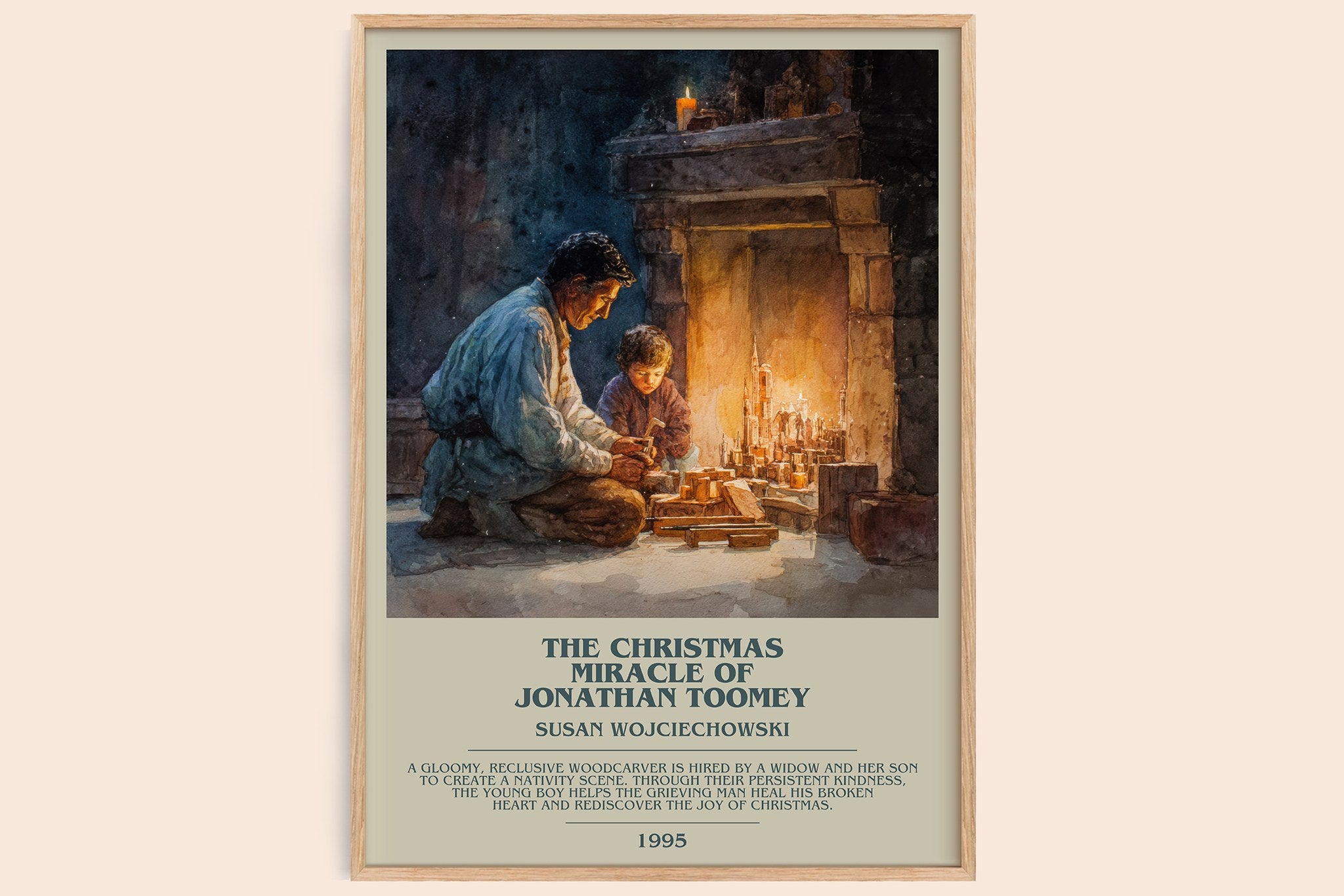 Christmas Miracle of Jonathan Toomey Bookish Wall Art by Susan Wojciechowski