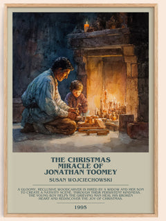 Christmas Miracle of Jonathan Toomey Bookish Wall Art – S. – framed poster