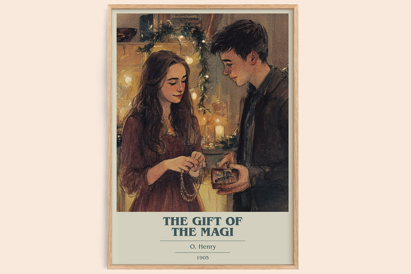 The Gift Of The Magi Book Cover Poster by O. Henry (Modern Minimalist style)