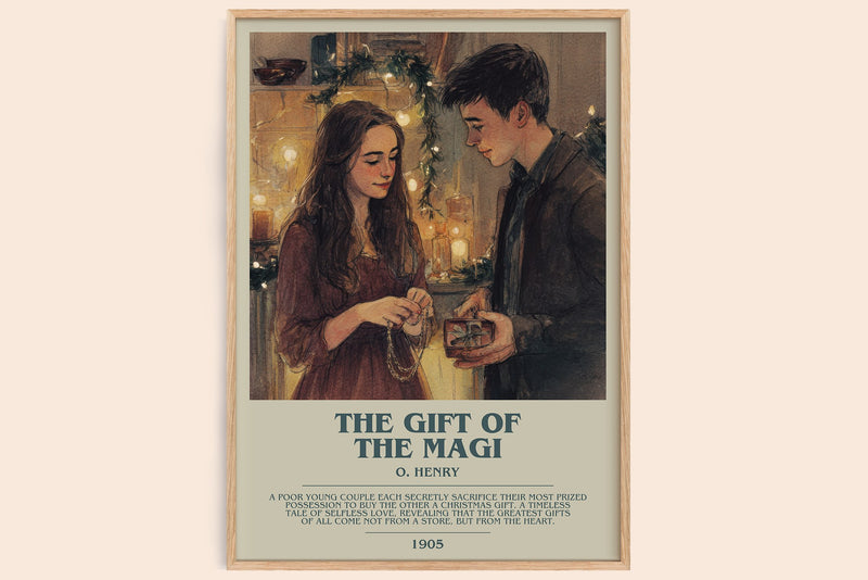 The Gift Of The Magi Bookish Wall Art by O. Henry (Modern style)