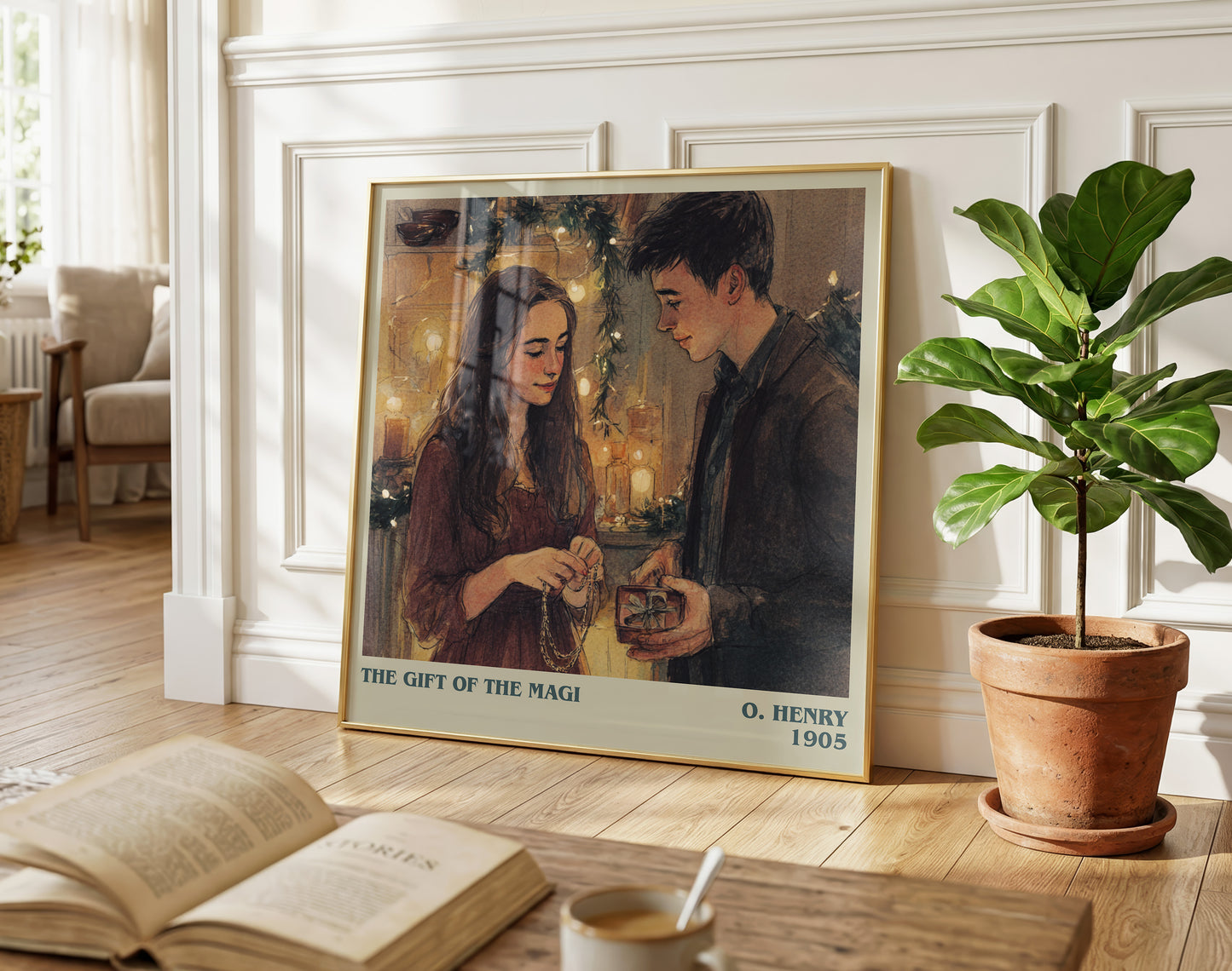 The Gift Of The Magi literary poster paired in gallery wall – literary art prints