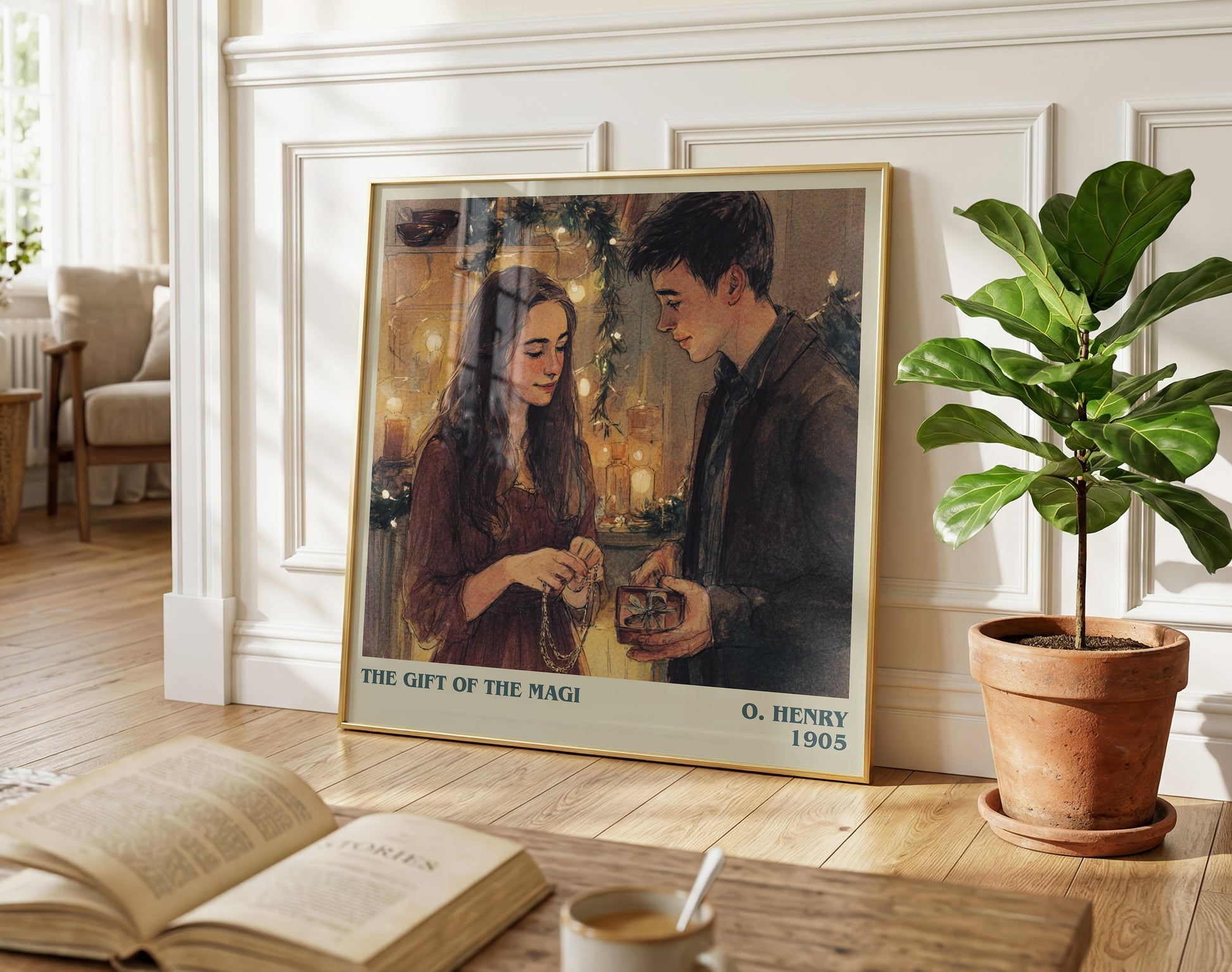 The Gift Of The Magi literary poster paired in gallery wall – literary art prints