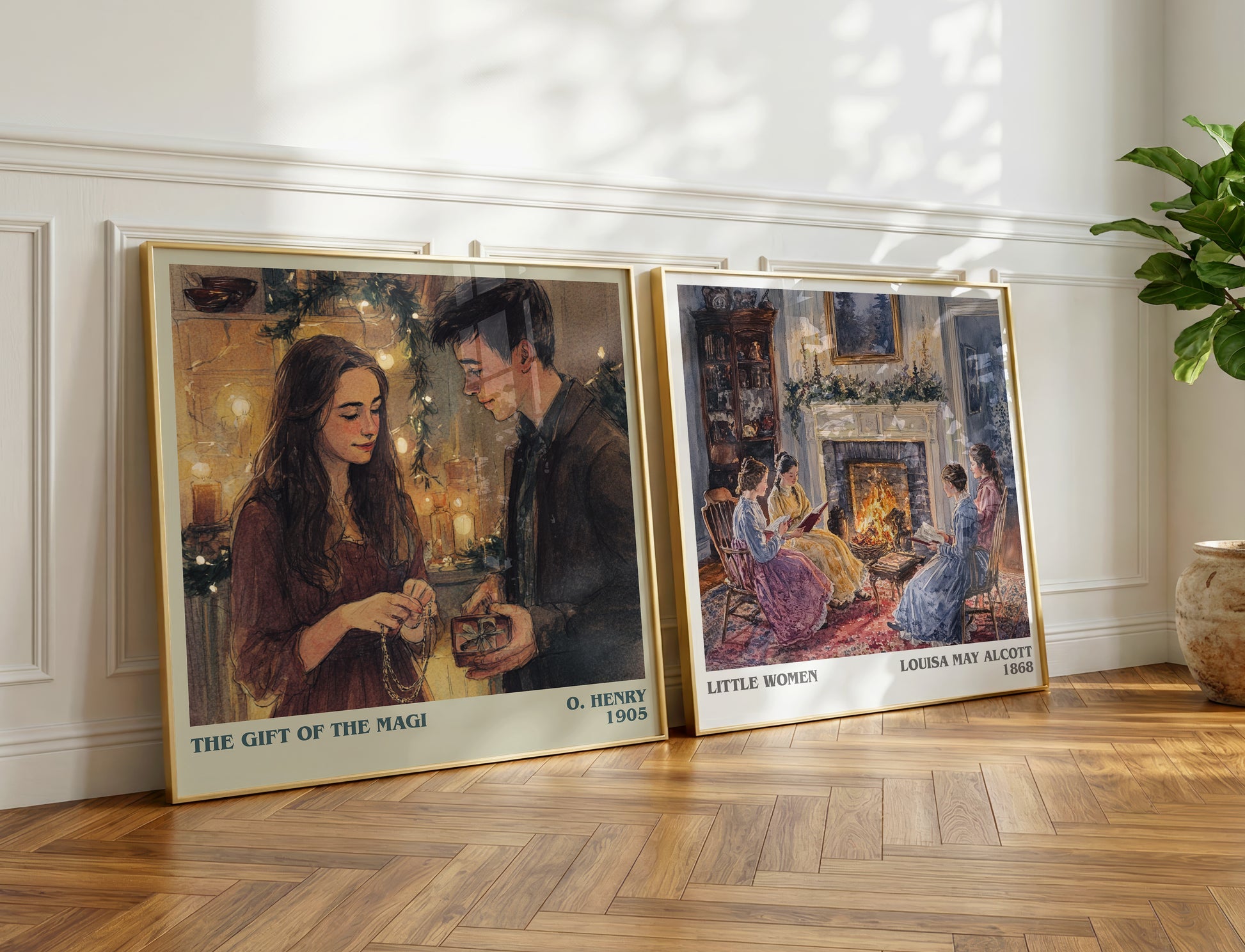 The Gift Of The Magi book poster packaging – museum-quality print rolled in protective tube