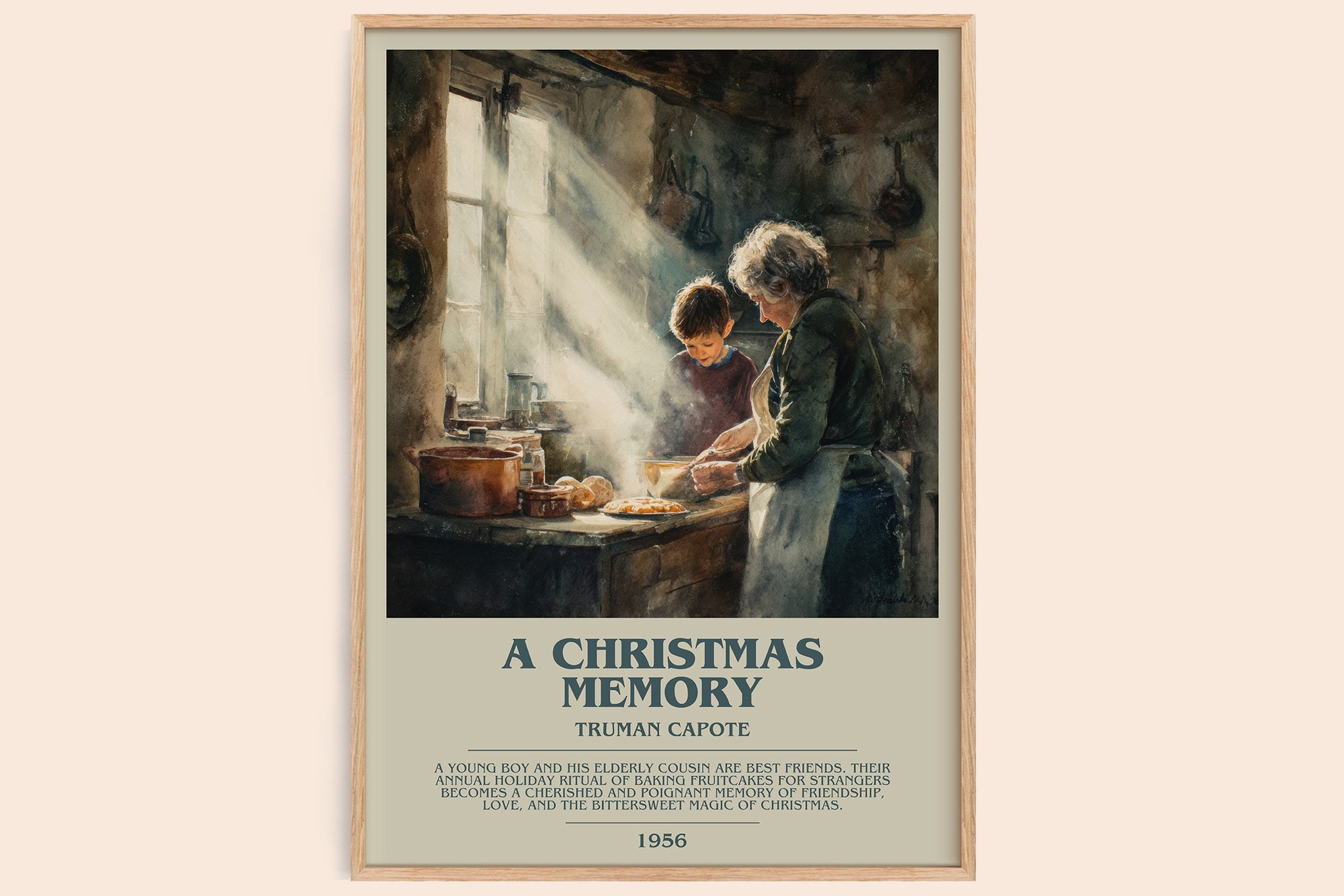 A Christmas Memory Bookish Wall Art by Truman Capote