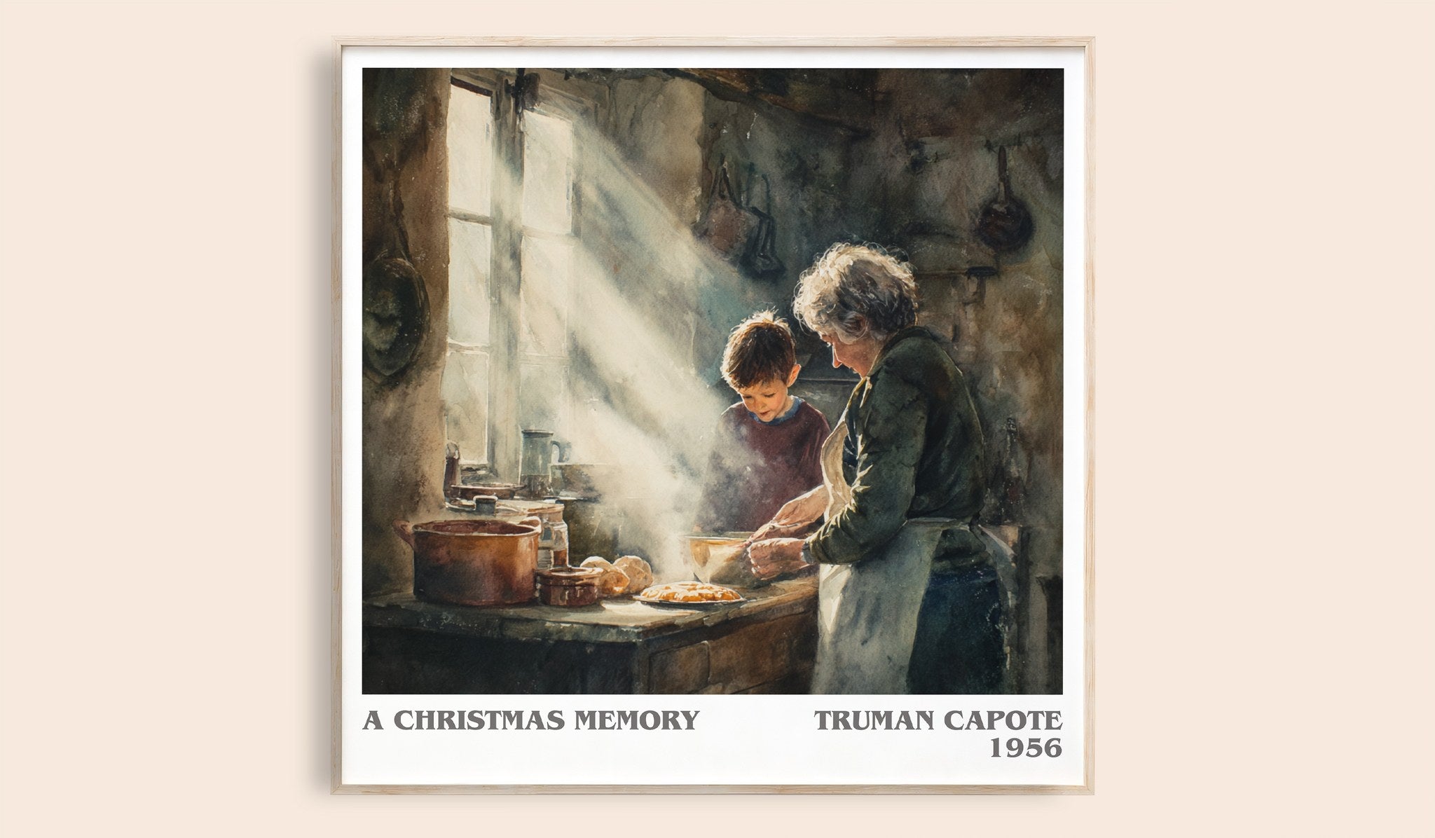 A Christmas Memory Literary Art Print by Truman Capote