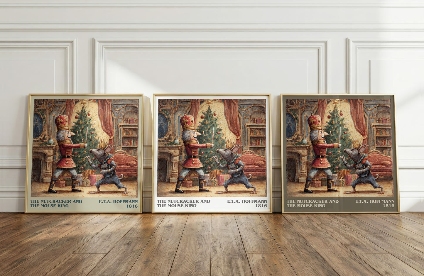 Nutcracker and the Mouse King literary print framed by window – literary home decor