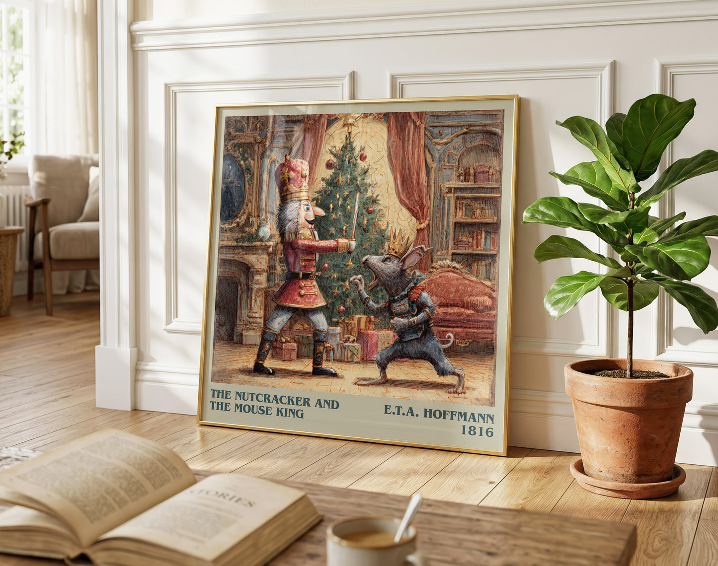 Nutcracker and the Mouse King literary poster paired in gallery wall – literary art prints