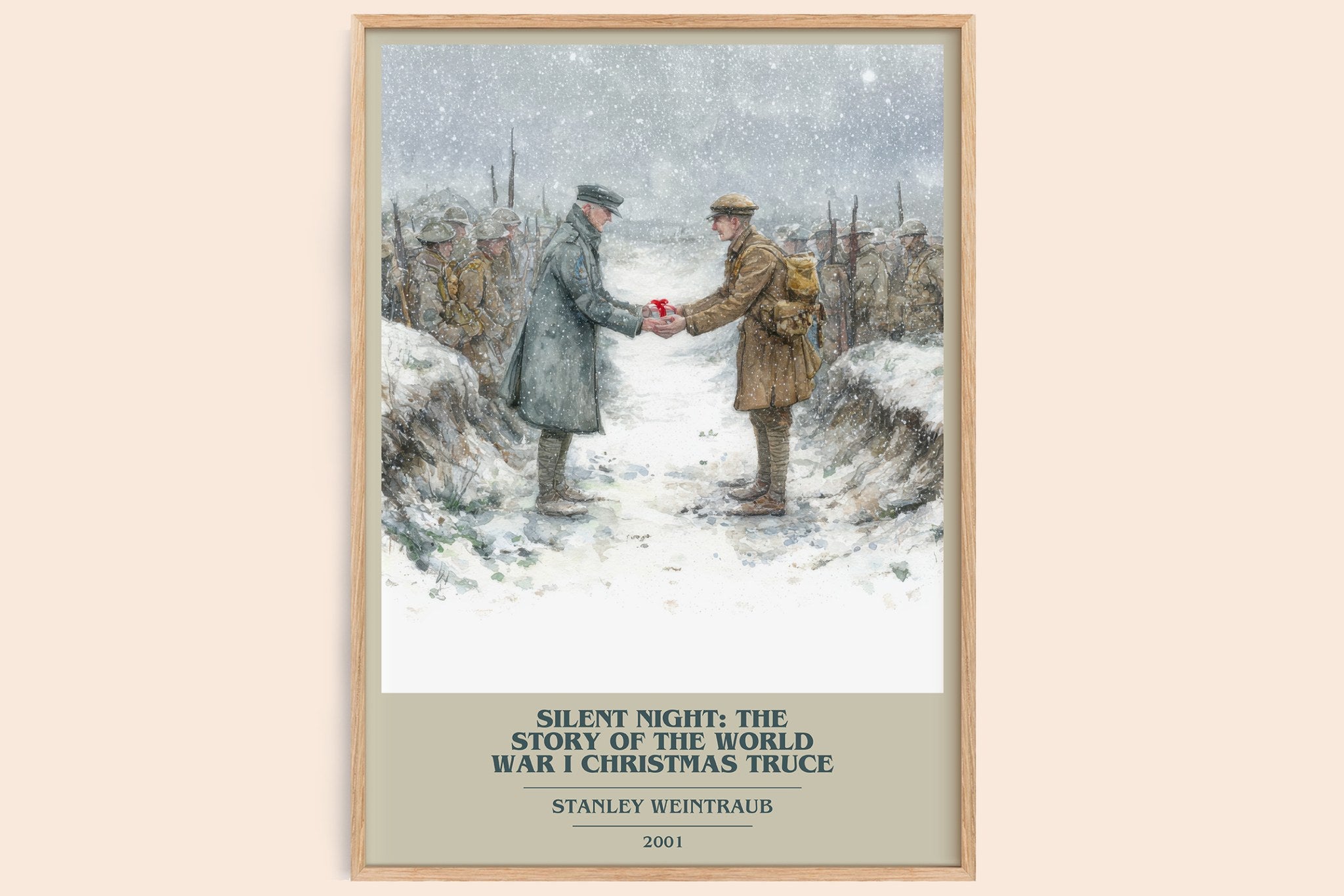 Silent Night: The Story Of The World War I Christmas Truce Book Cover Poster by Stanley Weintraub
