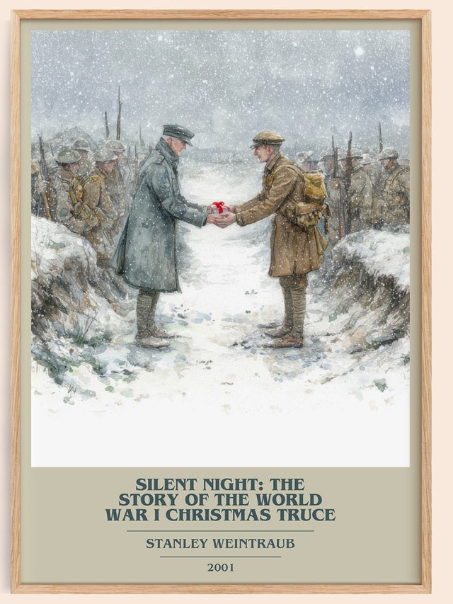 Silent Night: The Story Of The World War I Christmas Truce Book Cover Poster by Stanley Weintraub
